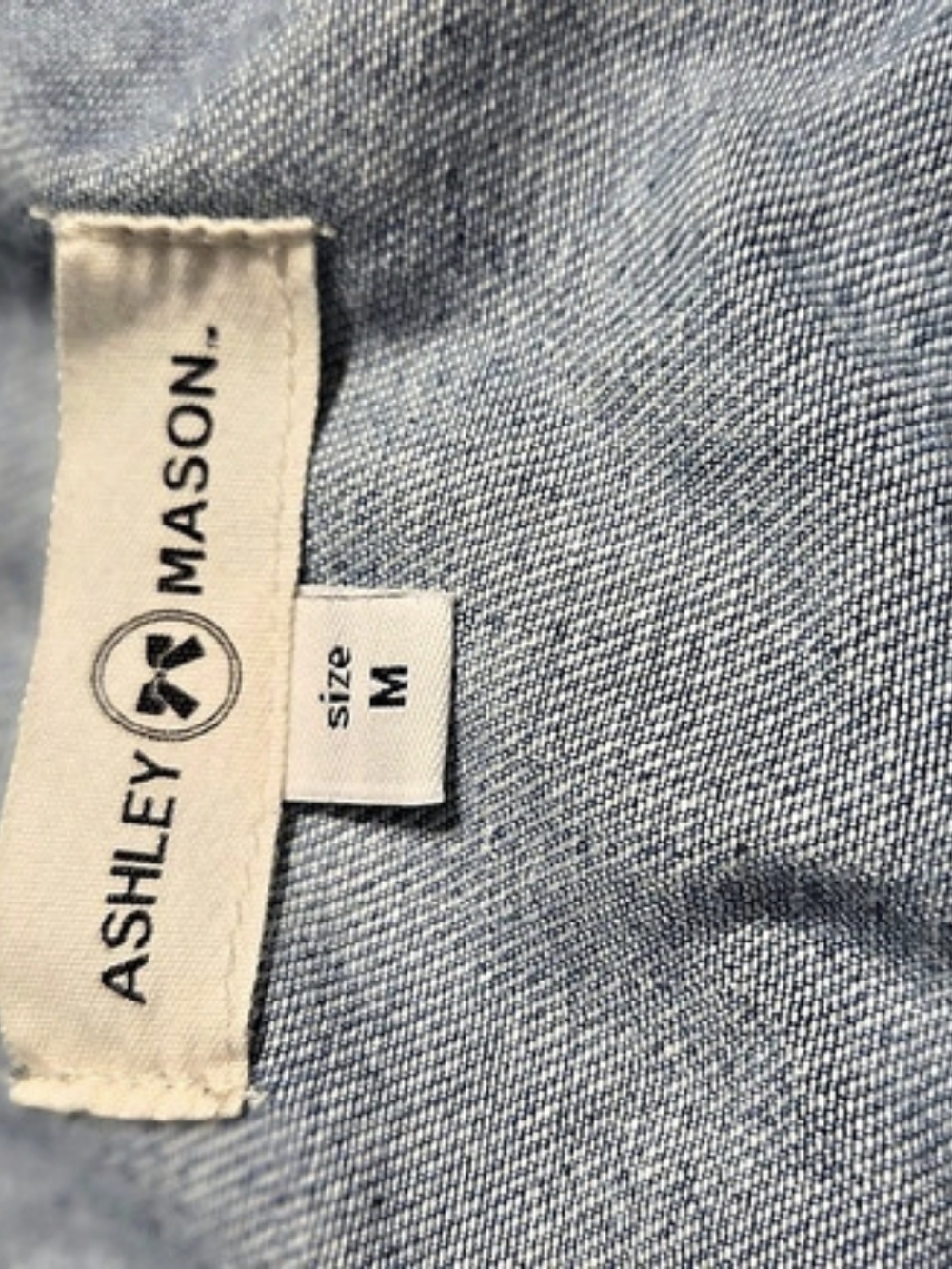 ASHLEY MASON Denim Ruffle Trim Jacket - Picture 6 of 6